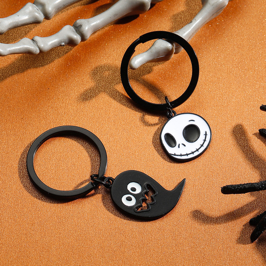 Wholesale Halloween Cartoon Bat Ghost Zinc Alloy Keychain